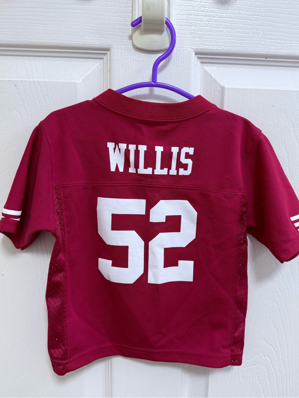 San Francisco 49ers Willis 52 Jersey in Red, Size 18 Months